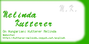 melinda kutterer business card